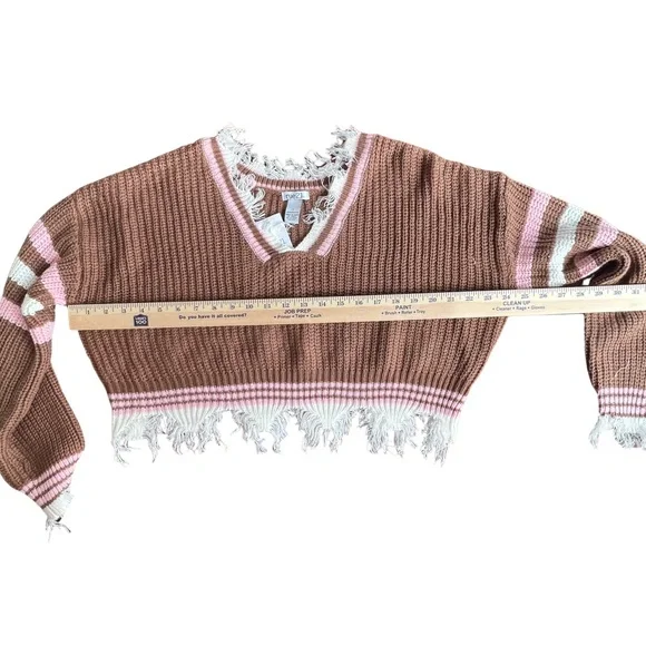 COPY - NWT RUE 21 Frilly Crop Sweater - Picture 3 of 7